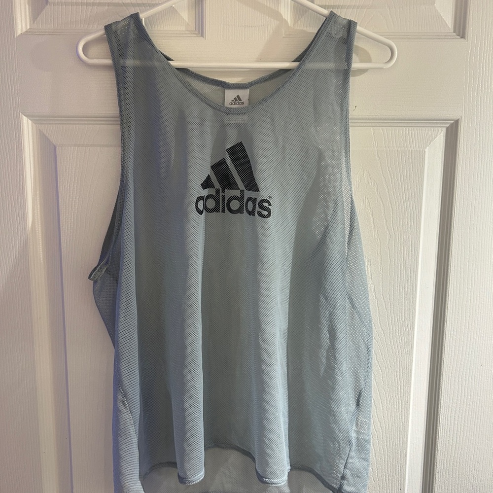 Adidas Mesh Blue Tank Top